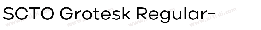 SCTO Grotesk Regular字体转换